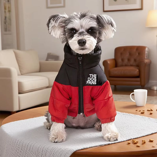 Dog Coat Dog Warm Jacket, 4 Legs Covered Waterproof Windproof Reflective Warm Dog Vest, Zippered Adjustable Outdoor Dog Snow Jac
