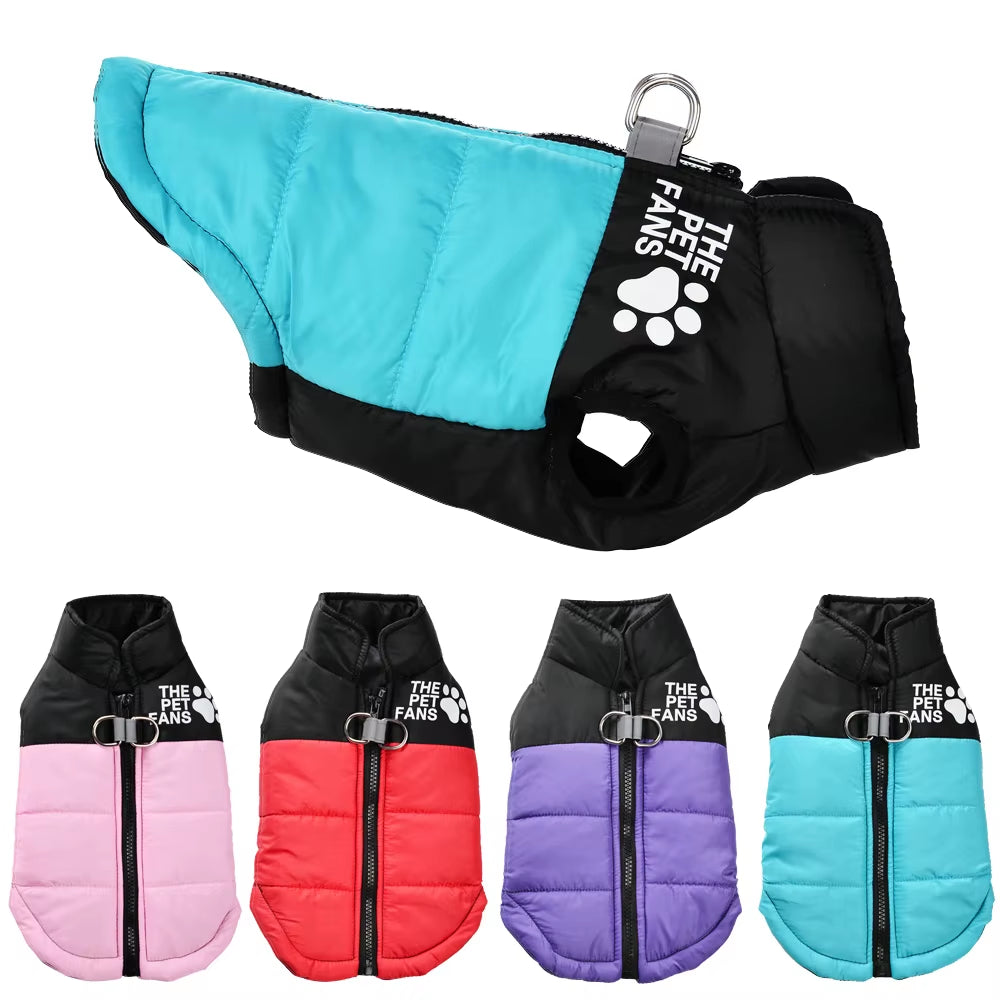 Dog Clothes with D-Ring Pet Dog Jacket Coat for Small Medium Dog Winter Windproof Puppy Costumes Cat Warm Clothing Chihuahua Pug